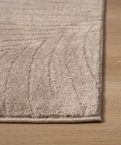 Scandinavian rug - Contour Leaf beige - close up, thumbnail