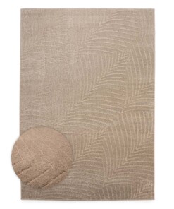 Scandinavian rug - Contour Leaf beige - overzicht