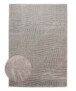 Scandinavian rug - Contour Leaf grey - overzicht, thumbnail