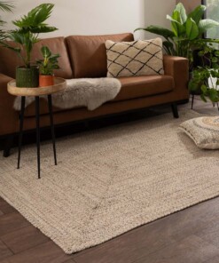 Cotton rug - Joy beige/white