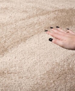 Velvet rug - Flair beige - close up