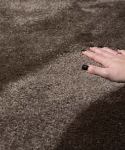 Velvet rug - Flair taupe - close up