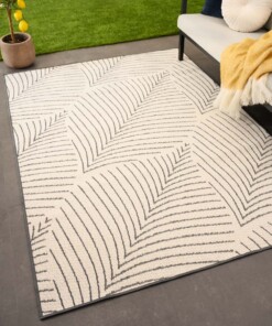 Outdoor rug palm - Flip Leaf grey