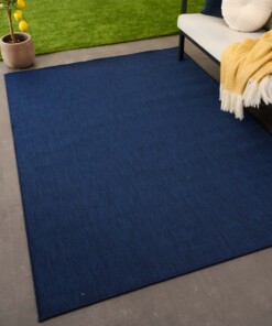 Plain outdoor rug - Flip dark blue