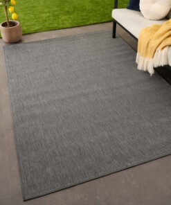 Plain outdoor rug - Flip grey