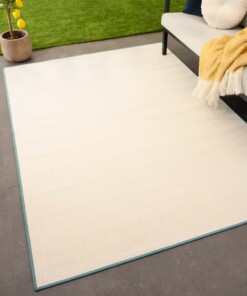 Plain outdoor rug - Flip turquoise