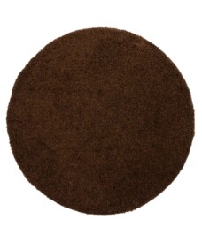 Round thick rug - Shaggy Trend brown - overzicht, thumbnail