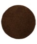 Round thick rug - Shaggy Trend brown - overzicht, thumbnail
