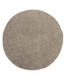 Round thick rug - Shaggy Trend light grey - overzicht, thumbnail
