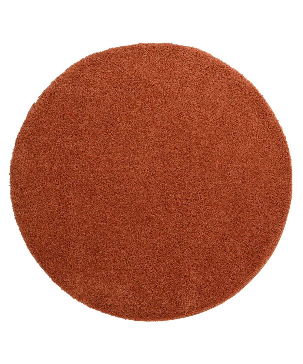 Round thick rug - Shaggy Trend terracotta - overzicht Round thick rug - Shaggy Trend terracotta - overzicht