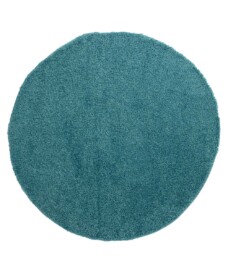 Round thick rug - Shaggy Trend turquoise - overzicht, thumbnail