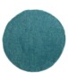 Round thick rug - Shaggy Trend turquoise - overzicht, thumbnail