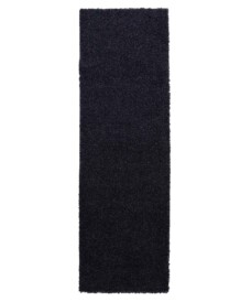 Runner rug thick - Shaggy Trend navy blue - overzicht, thumbnail