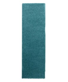 Runner rug thick - Shaggy Trend turquoise - overzicht, thumbnail