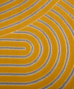 Japandi rug - Ease Akira mustard yellow