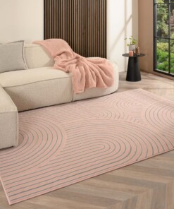 Japandi rug - Ease Akira dusty pink