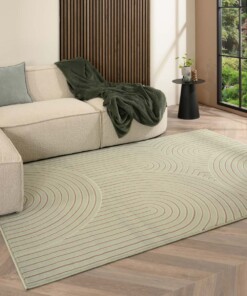 Japandi rug - Ease Akira soft green