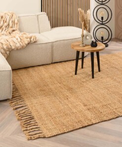 Jute rug - Chunky natural - sfeer, thumbnail