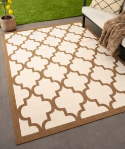 Retro outdoor rug​ - Flip Lucky light brown