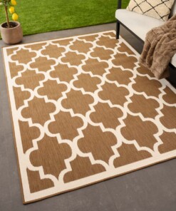 Retro outdoor rug​ - Flip Lucky light brown