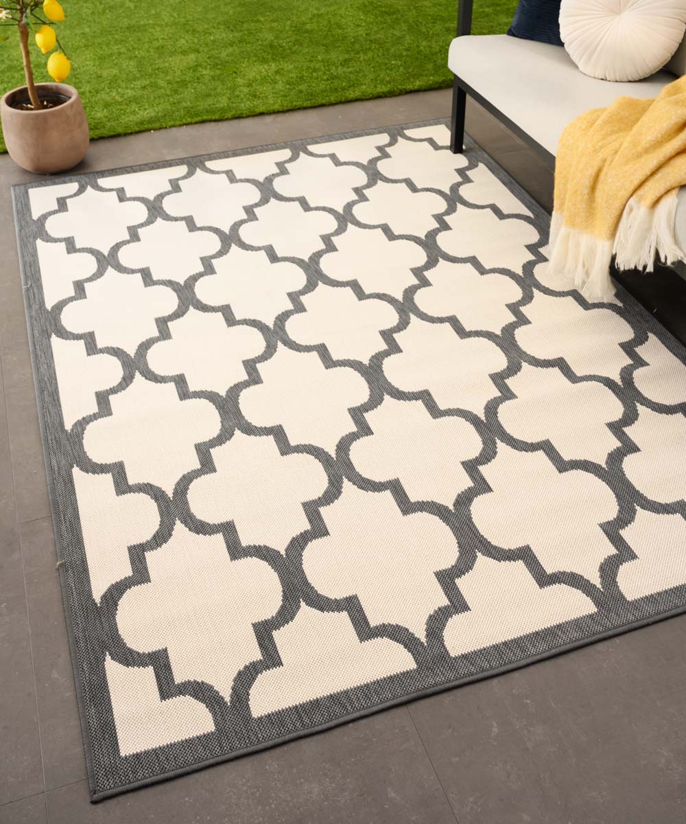 Retro outdoor rug - Flip Lucky grey Retro outdoor rug - Flip Lucky grey