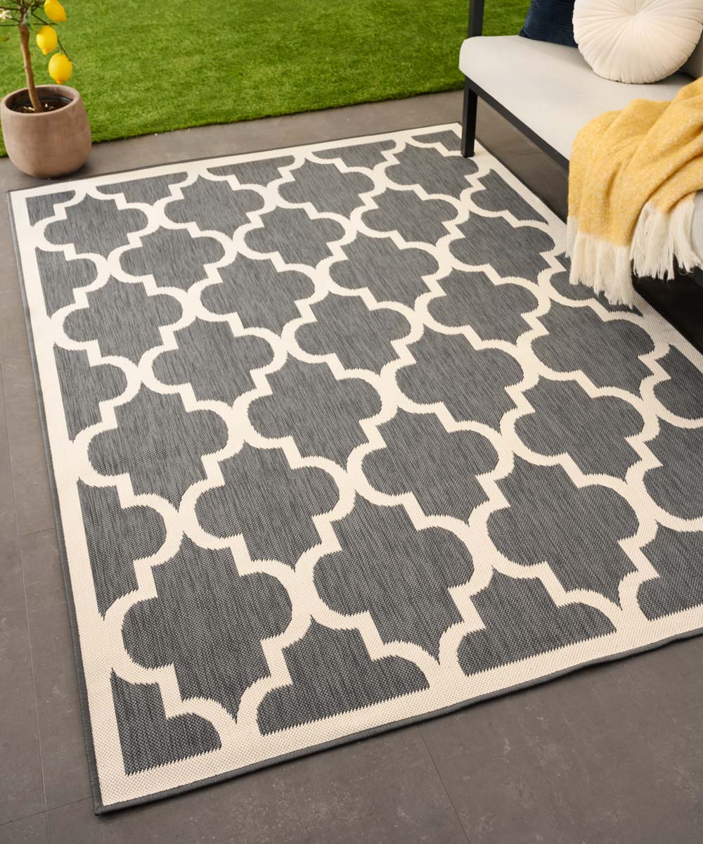Retro outdoor rug - Flip Lucky grey Retro outdoor rug - Flip Lucky grey