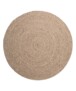 Round cotton rug - Joy beige/white - overzicht, thumbnail