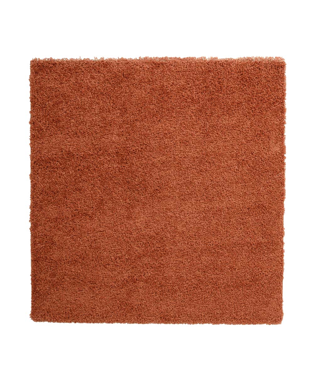 Square thick rug - Shaggy Trend terracotta - overzicht Square thick rug - Shaggy Trend terracotta - overzicht
