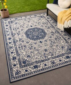 Outdoor rug vintage - Flip Agnes dark blue