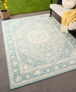 Outdoor rug vintage - Flip Agnes turquoise