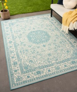 Outdoor rug vintage - Flip Agnes turquoise
