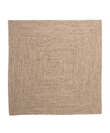 Square cotton rug - Joy beige/white - overzicht, thumbnail