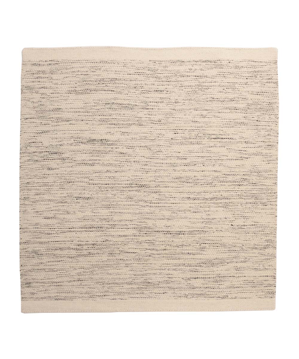 Square wool rug - Ulstein white/black - overzicht