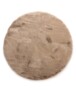 Round fluffy rug - Comfy Deluxe taupe - overzicht, thumbnail