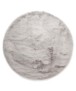 Round fluffy rug - Comfy Deluxe light grey - overzicht, thumbnail