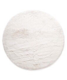 Round fluffy rug - Comfy Deluxe white - overzicht, thumbnail