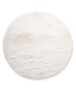 Round fluffy rug - Comfy Deluxe white - overzicht, thumbnail