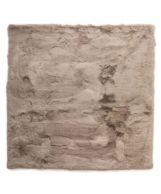Square fluffy rug - Comfy Deluxe taupe - overzicht, thumbnail