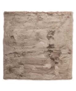 Square fluffy rug - Comfy Deluxe taupe - overzicht