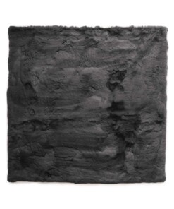 Square fluffy rug - Comfy Deluxe dark grey - overzicht