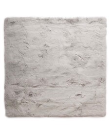 Square fluffy rug - Comfy Deluxe light grey - overzicht, thumbnail
