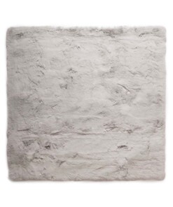 Square fluffy rug - Comfy Deluxe light grey - overzicht