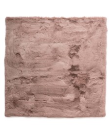 Square fluffy rug - Comfy Deluxe pink - overzicht, thumbnail