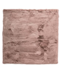 Square fluffy rug - Comfy Deluxe pink - overzicht