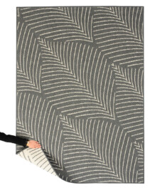 Outdoor rug palm - Flip Leaf grey - overzicht, thumbnail