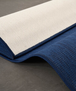Plain outdoor rug - Flip dark blue - close up, thumbnail