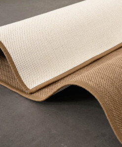 Plain outdoor rug - Flip light brown - close up, thumbnail