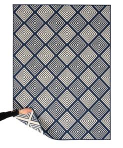 Outdoor rug diamond - Flip Gem dark blue - overzicht