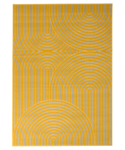 Japandi rug - Ease Akira mustard yellow - overzicht, thumbnail