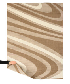 Modern outdoor rug​ - Flip Saturn light brown - overzicht